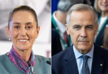 Sheinbaum y Carney hablan sobre comercio antes de la fecha límite de Trump para imponer aranceles a Canadá